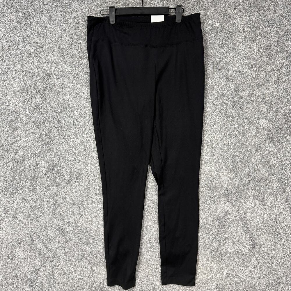 Chicos Weekends Leggings Womens 1 32x28 US 8 Black Ankle Stretch Clean Girl NWT